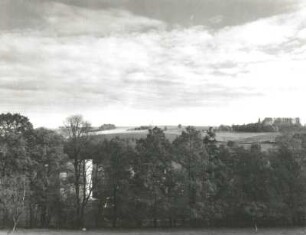 Großschirma-Rothenfurt. Ortsteilansicht. Blick vom Rittergut Großschirma über das Tal der Freiberger Mulde