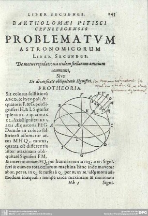 LIBER SECUNDUS. De motu trepidationis itidem stellarum omnium communi, Sive De diversitate obliquitatis Signiferi.
