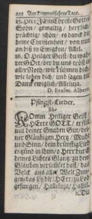 Pfingst-Lieder.