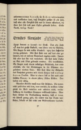51-62, Ernstes Neujahr. - Geschichte.