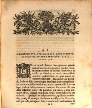 Dissertationem inauguralem ad legem municipalem Romanorum