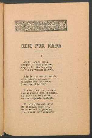 Odio por nada