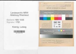 Entnazifizierung Ludwig Koenig , geb. 21.12.1895 (Steiger)