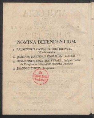 Nomina Defendentium
