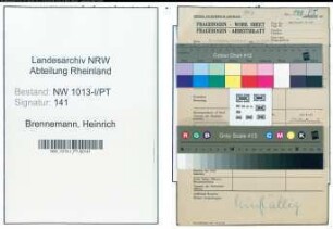 Entnazifizierung Heinrich Brennemann , geb. (Postarbeiter)