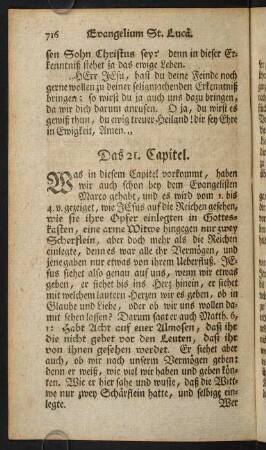 716-745, Das 21. Capitel