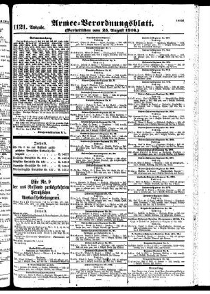 1121.Ausgabe. Freitag, 25. August 1916