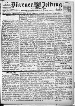 Dürener Zeitung. 1886-1919