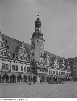 Leipzig. Altes Rathaus (1556/1557), Straßenansicht