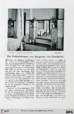 Ein Frühstücksraum von Margarete von Brauchitsch