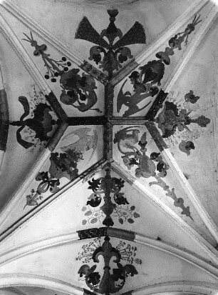 Sankt Katharein an der Laming. Filialkirche Sankt Alexius (1451/1500). Gewölbe