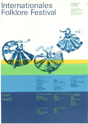 Olympische Spiele 1972 (Kulturprogramm). Titel: Internationales Folklore Festival