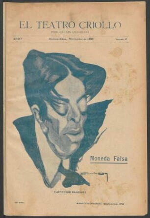 1909000200: Moneda falsa : [escenas de la mala vida porteña]