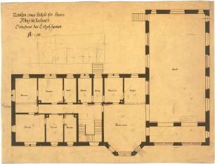 Billing, Hermann; Neckarelz (Baden-Württemberg), Bahnhofstr. 25; Gasthaus Kling ("Klingenburg") - Grundriss EG