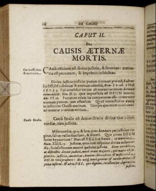 Caput II. De Causis Æternæ Mortis.
