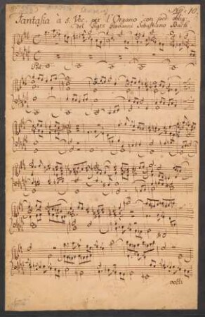 Fantasien und Fugen. Auszüge; org; c-Moll; BWV 562