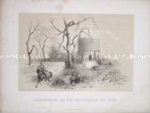 Observatorium auf dem Wasserturm von Thiais - aus "Erinnerungsblätter 1870/1871"