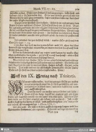 Auff den IX. Sontag nach Trinitatis
