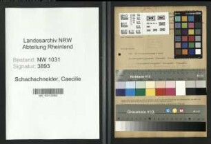 Entnazifizierung Caecilie Schachschneider , geb. 02.02.1890 ()