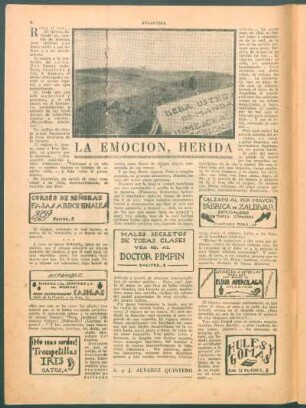 La emoción, herida