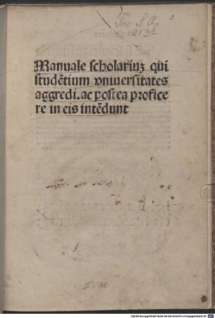 Manuale scholarium