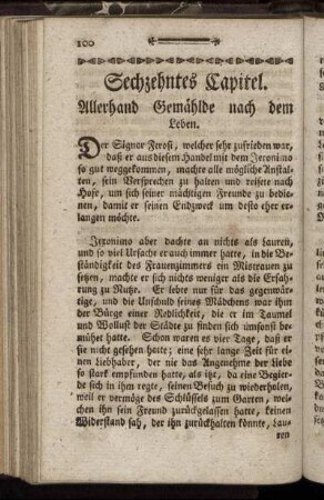 Sechzehntes Capitel. - Zwanzigstes Capitel.