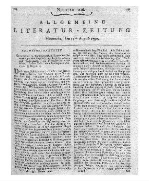 Pütter, J. S.: Erörterungen und Beyspiele des Teutschen Staats- und Fürstenrechts. [Bd. 1,] H. 1. Vom Reichspostwesen. Göttingen: Vandenhoeck & Ruprecht 1790