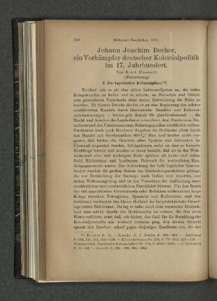 Johann Joachim Becher, ein Vorkämpfer deutscher Kolonialpolitik im 17. Jahrhundert.