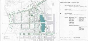 Hansjakob, Gottfried; München - Riem; Neue Messe München, Messestadt Riem - Gestaltungsplan Gesamtanlage West, Bebauungsplan mit Grünordnung und Beleuchtungskonzept