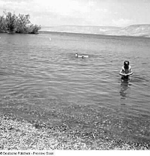 See Genezareth. Badestrand bei Tiberias