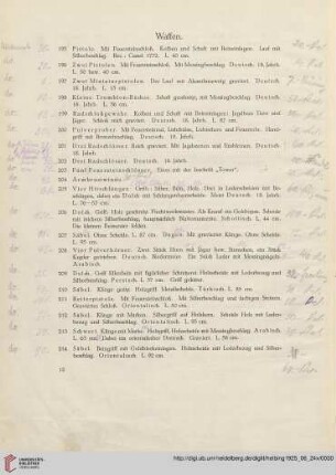 Waffen (Nr. 195-216)
