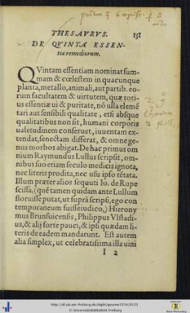 De quinta essentia remediorum.