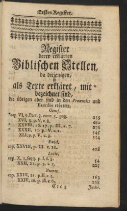 Register derer erklärten Biblischen Stellen, ...