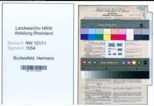 Entnazifizierung Hermann Buckesfeld , geb. 24.05.1898 (Bankangestellter)