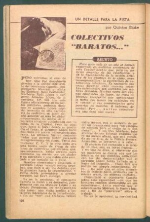 Colectivos "baratos ..." : Un detalle para la pista