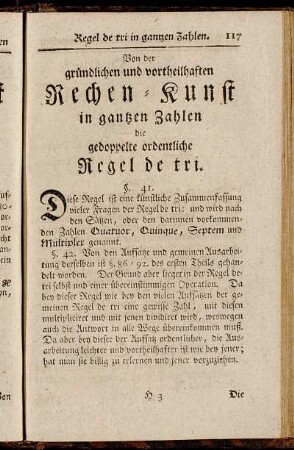 ...die gedoppelte ordentliche Regel de tri.