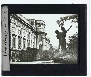 Wien, Palais Schwarzenberg : Gartenseite, Schrägsicht