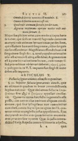 Articulus X. Fallacia Ignorationis elenchi exponitur.