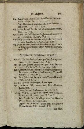 Scriptores Theologiae moralis. - Libri theologici varii argumerti.