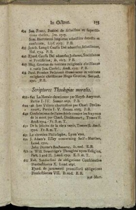 Scriptores Theologiae moralis. - Libri theologici varii argumerti.