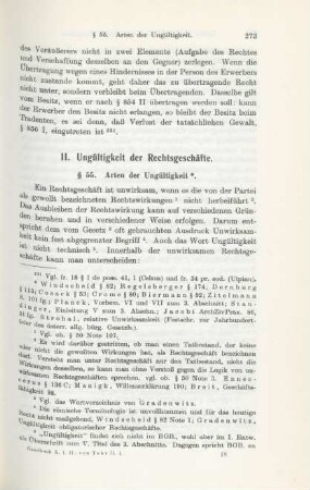 II. Ungültigkeit der Rechtsgeschäfte