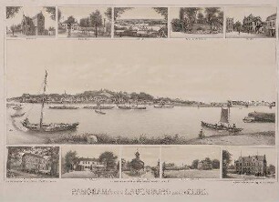Panorama von Lauenburg an der Elbe.