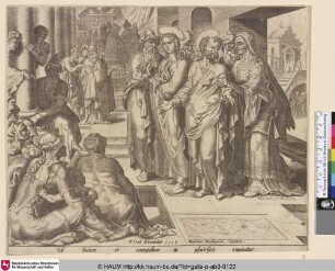 [The priests, the captain of the temple, and the sadducees seize St. Peter and St. John; Die Priester, der Anführer des Tempels und die Sadduzäer ergreifen Petrus und Johannes]