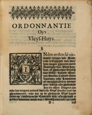 Ordonnantie By de Vroetschappe der Stadt Utrecht gemaeckt op de Vleys-Huysen alhier, mitsgaders het Slachten van Beesten, ende de vercopinghe van alrehande Vleysch ende Speck metten ghevolghe van dien