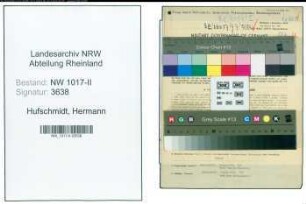 Entnazifizierung Hermann Hufschmidt , geb. 28.10.1898 (Fabrikant)