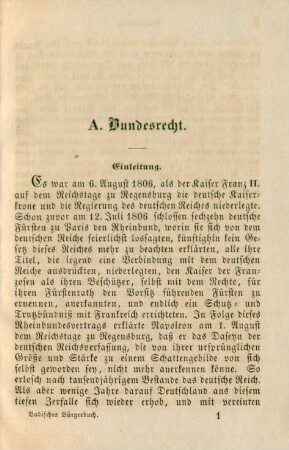 A. Bundesrecht