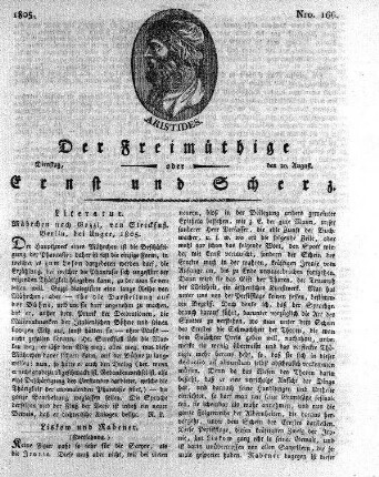 Nro. 166, Dienstag den 20. August
