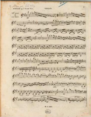 Deuxième trio pour piano, violon et violoncelle : op. 7