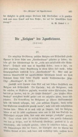 463-479 Die "Religion" des Agnosticismus : Schluß