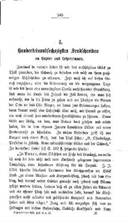 Hunderteinundsechszigstes Sendschreiben an Lehrer und Lehrerinnen